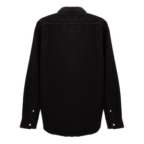 Thisisneverthat Washed Denim Shirt Black TN240DSHTL01 Degli Uberti